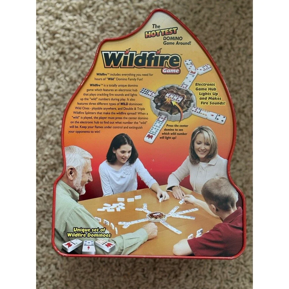 Fundex Wildfire Dominoes Game 100% Complete 2005 Tested Lights and Sounds